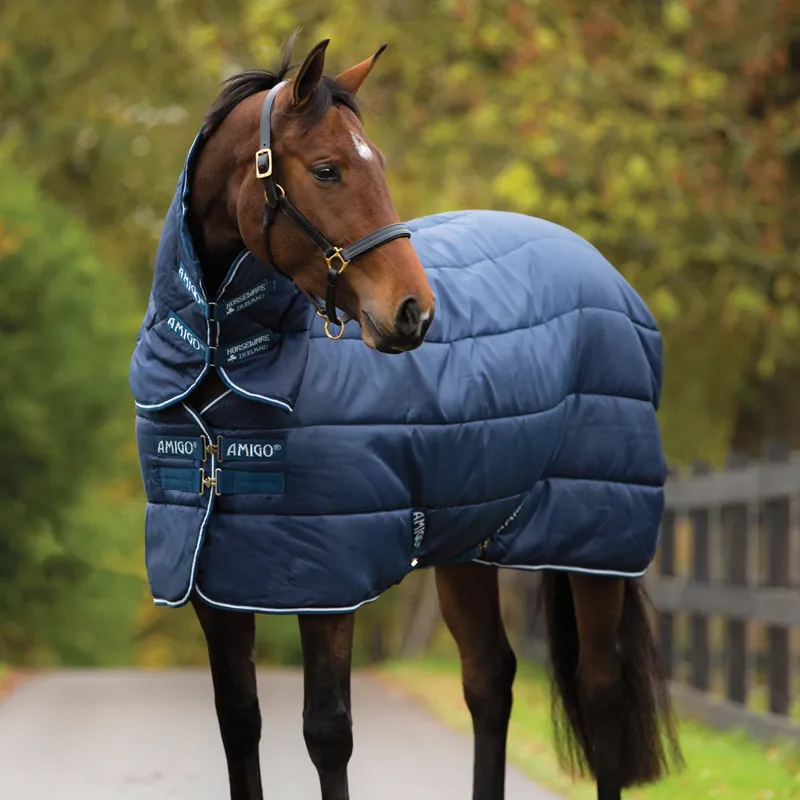 Horseware Amigo 350g Insulator Plus Rug - Navy/Navy/White